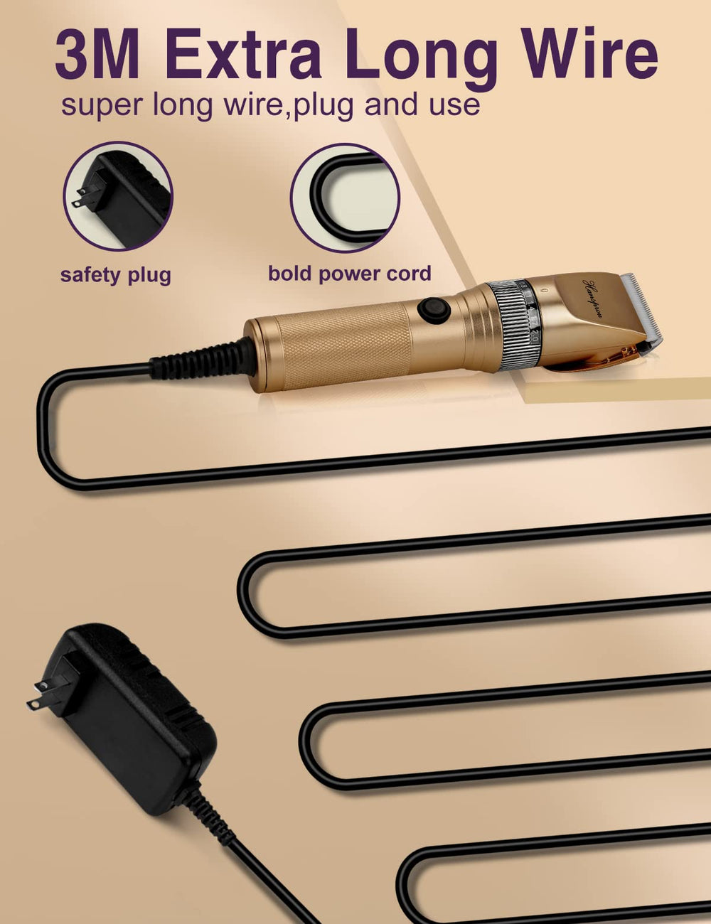 Hansprou detachable blades for easy cleaning and maintenance