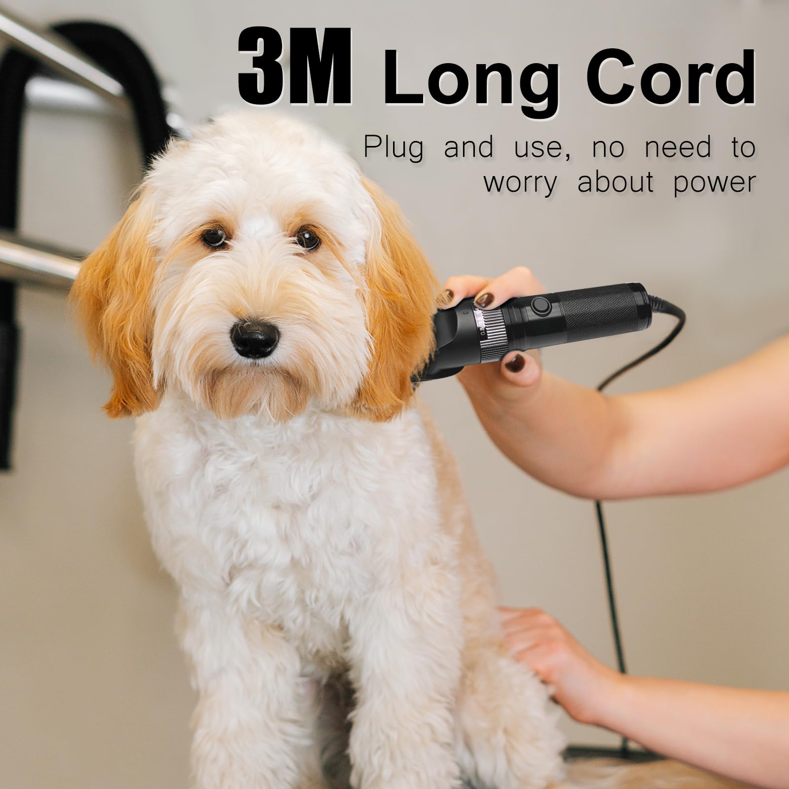 Hansprou dog clippers guard combs enable quick length adjustments
