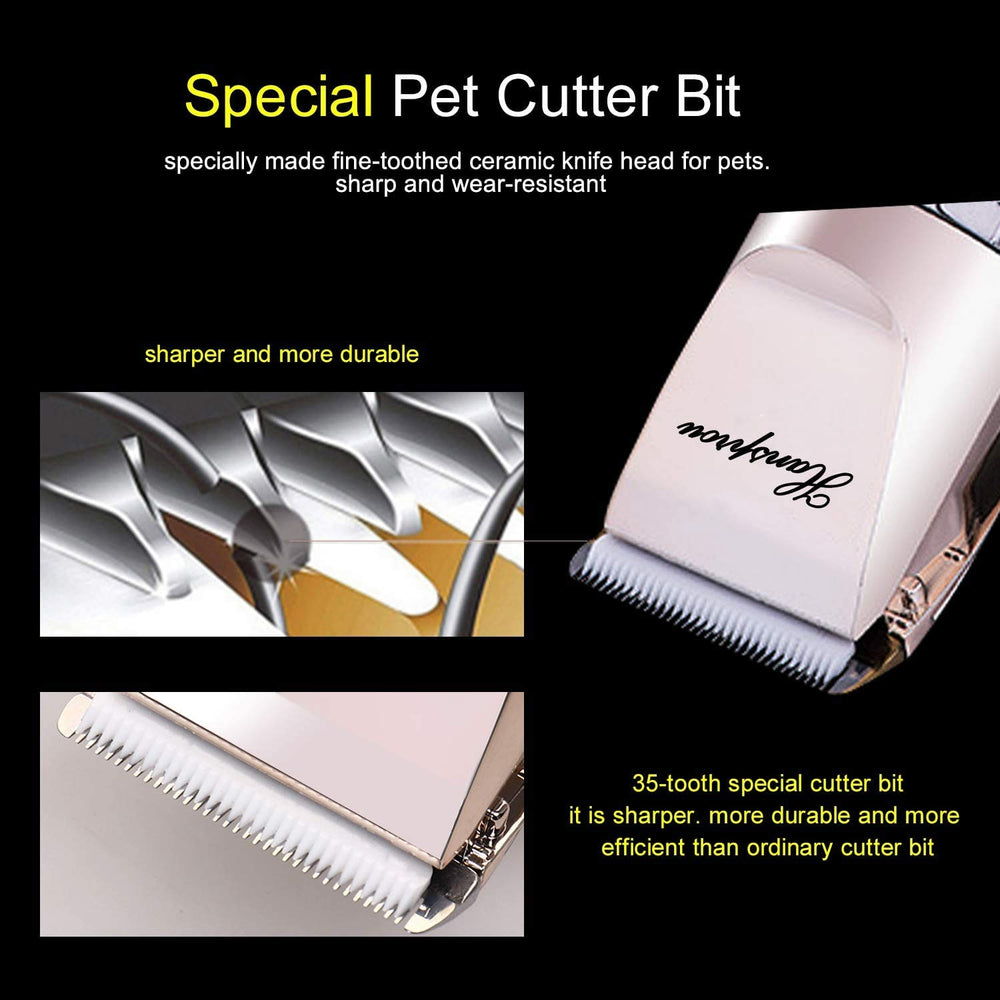Hansprou dog clippers guard combs provide precise length options for styling.