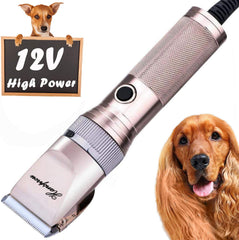 Hansprou dog clippers motor power enables fast trimming of thick coats.