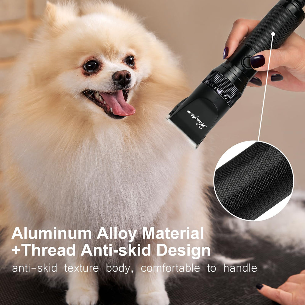 Hansprou dog clippers plug-and-play design with no charging needed