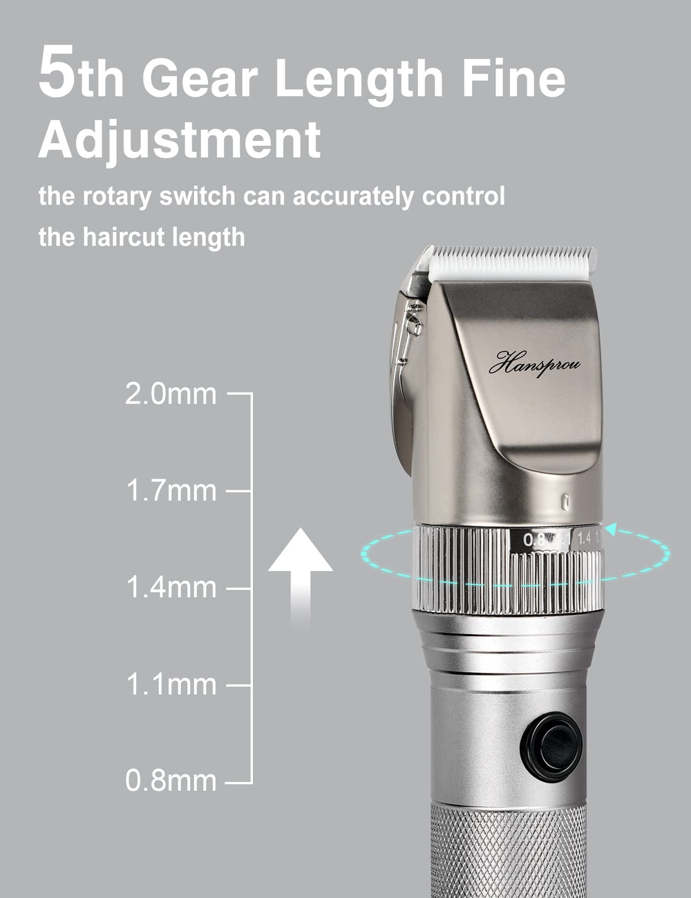 Hansprou guard-combs-attachments laid out for easy length customization.