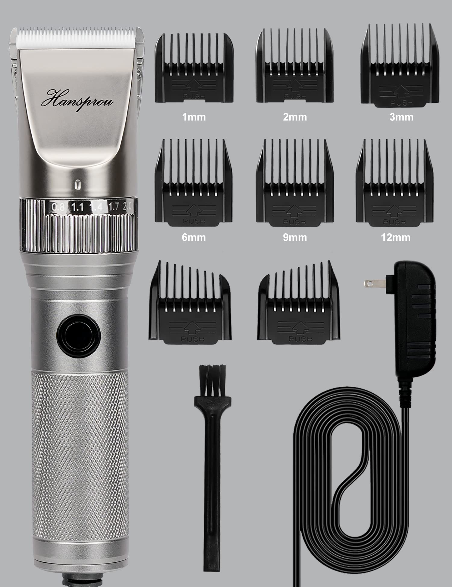 Hansprou plug-in-grooming-setup ready for professional or home use.