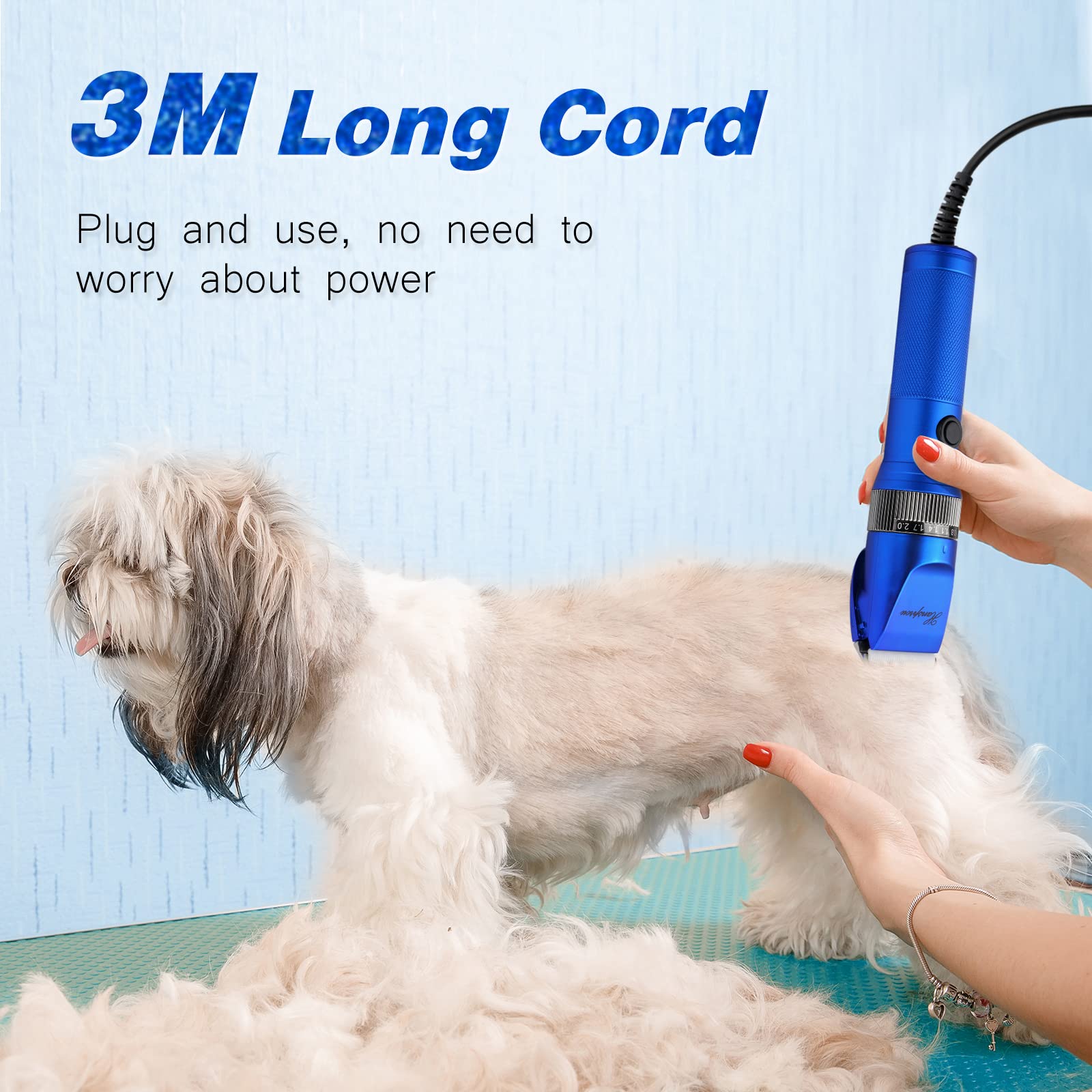 Hansprou ultra-quiet operation at about 50db for calmer pets