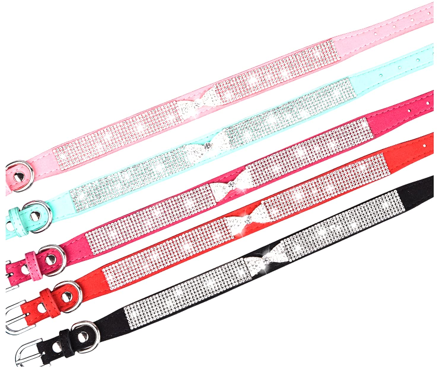 haoyueer Sparkling rhinestones buckle detail adds glamour and durability.