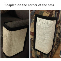 haozaikeji cat scratcher mat easy-install secures around furniture legs.