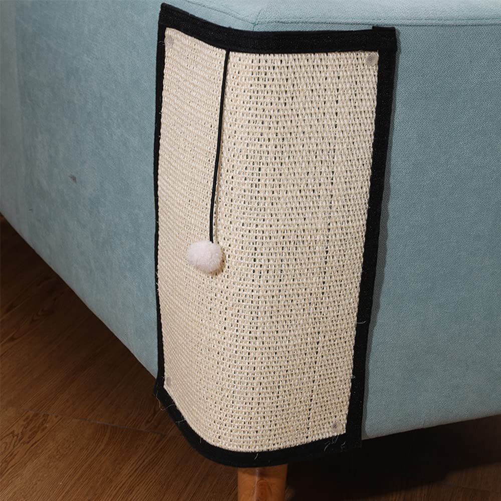 haozaikeji cat scratcher mat sisal cover for durable scratching and furniture protection.