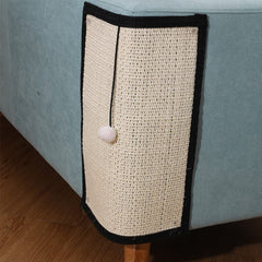 haozaikeji cat scratcher mat sisal cover for durable scratching and furniture protection.