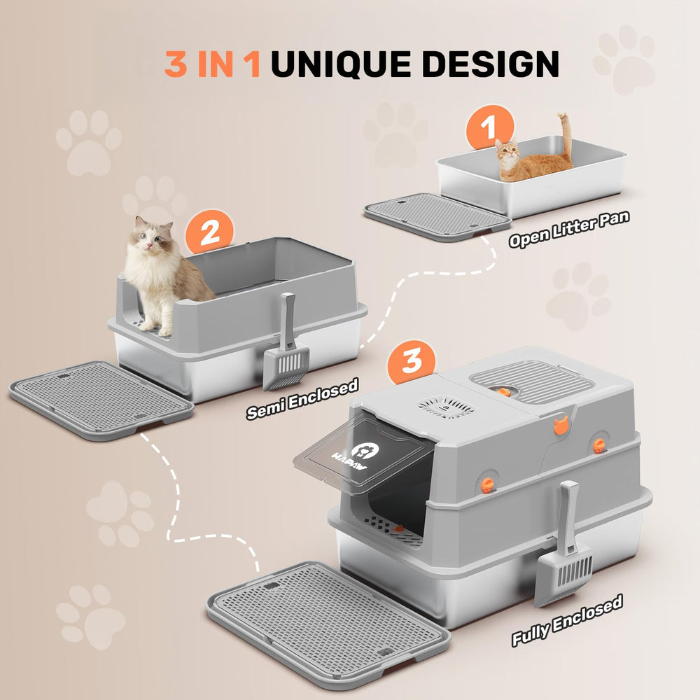 HAPAW anti-leakage 3-layer design – minimizes spills and helps keep floors clean.