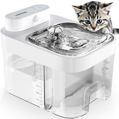 HAPAW Cat Water Fountain dual-tank setup enhances ongoing hydration.