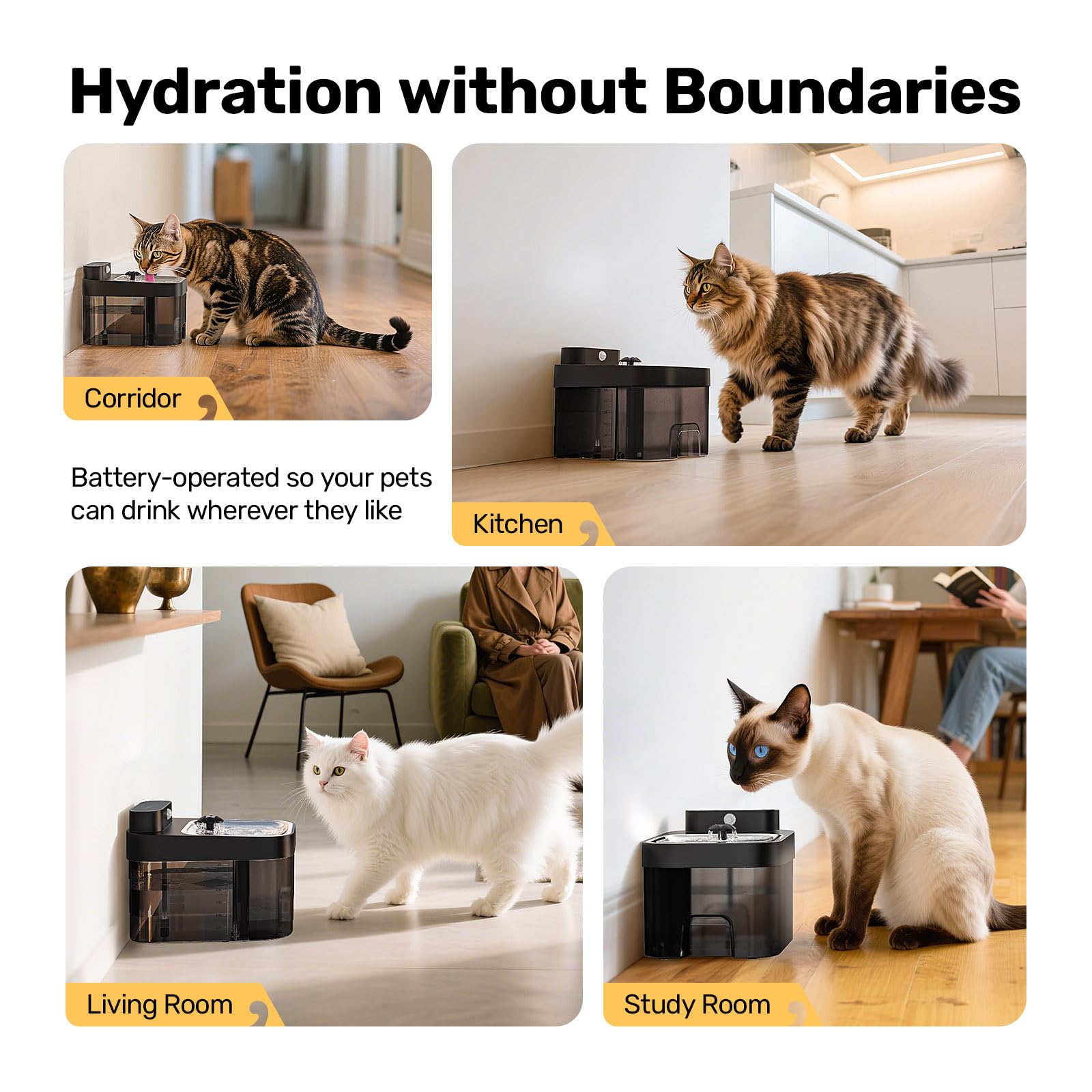 HAPAW easy-cleaning design helps you rinse tanks quickly.