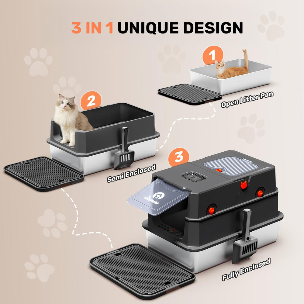 HAPAW dual-entry design shown with front entry latch and top entry.