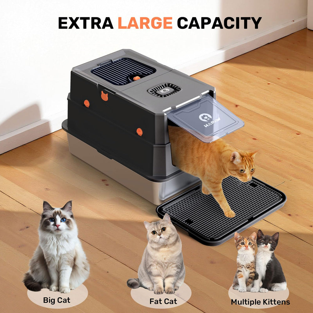 HAPAW premium stainless steel surface resists rust and is easy to wipe.