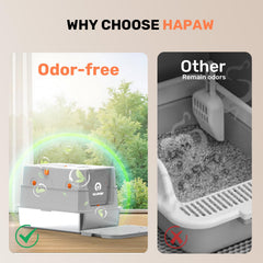 HAPAW top-entry option – easy access for cats and reduced mess.