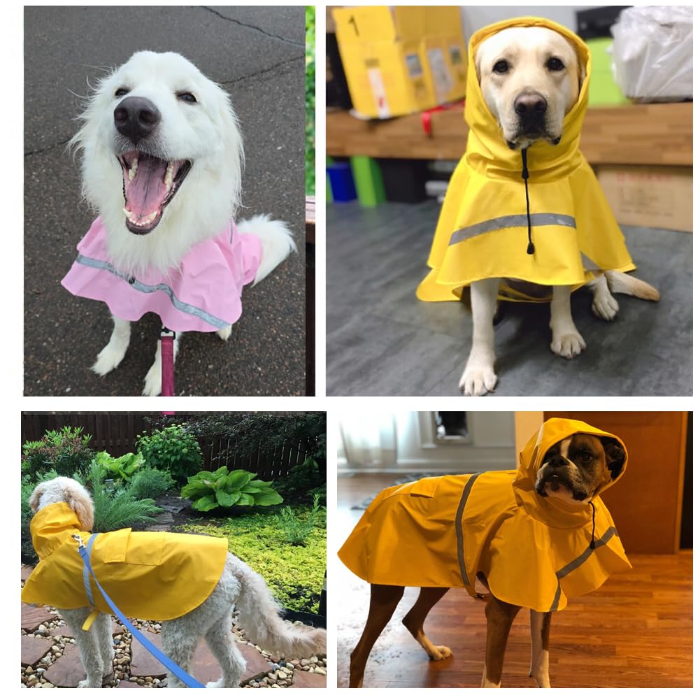 HAPEE back length 24 raincoat on large dog