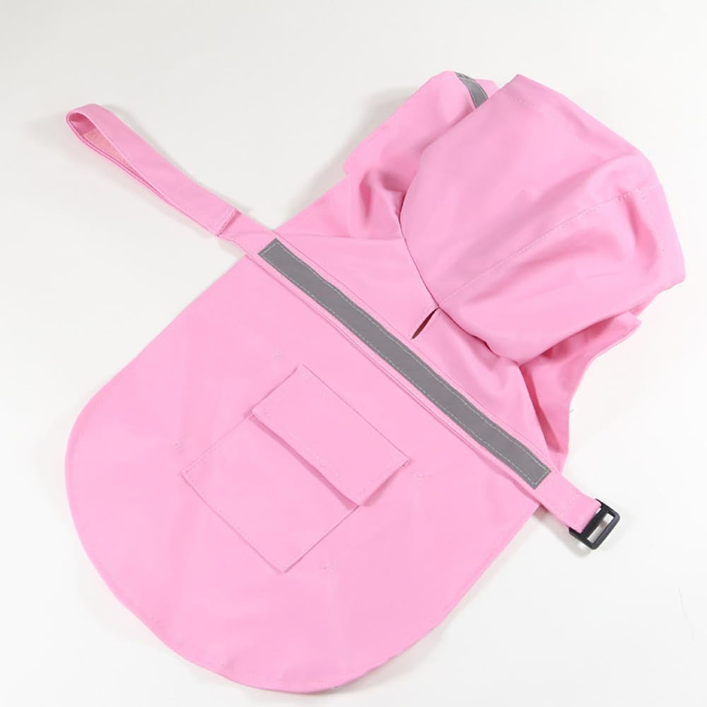 HAPEE dog raincoat closeup texture pink highlights soft lining