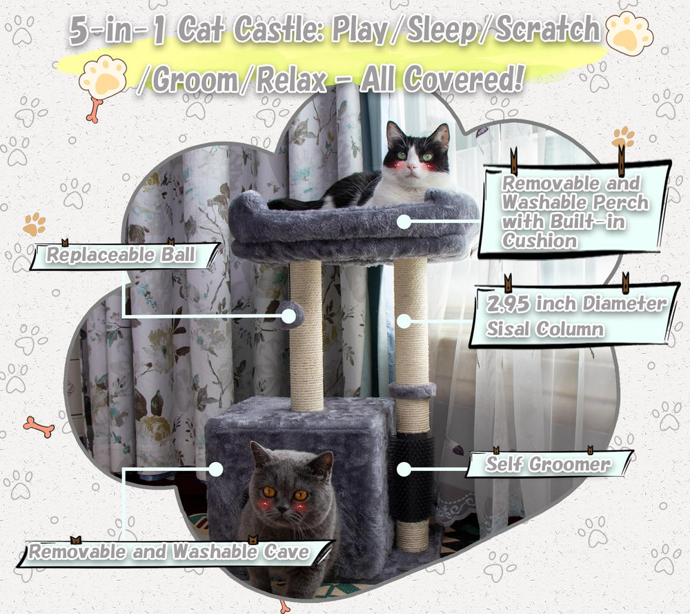 Hapineko cat cave cozy hideaway for naps and privacy.