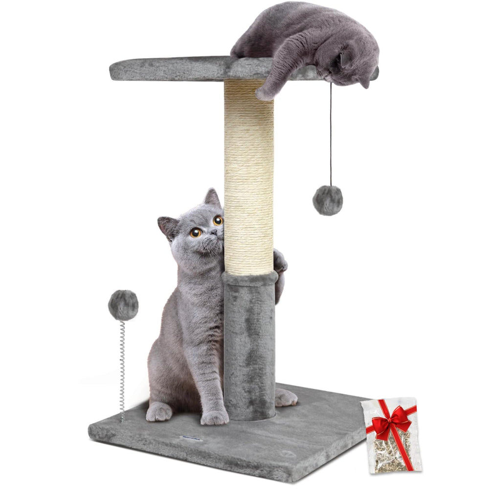 Happi N Pets 26inch cat scratching post with natural sisal rope for durable scratching and play