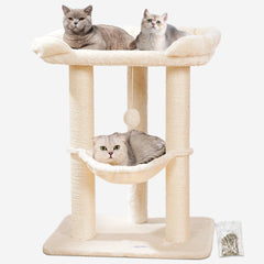 Happi N Pets cat tree base offers sturdy stability for energetic indoor cats.