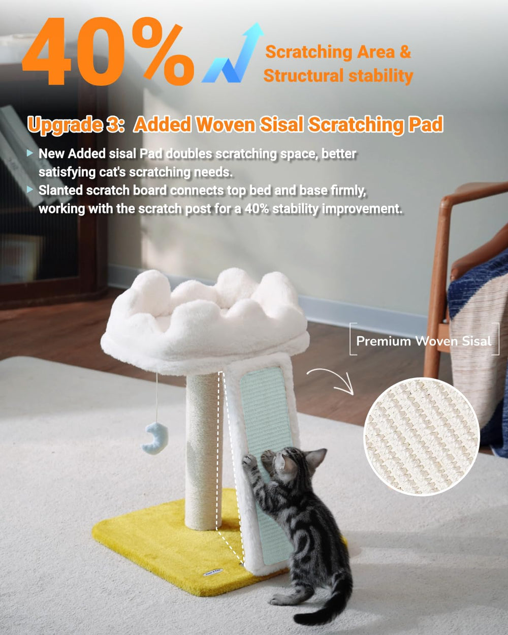 Happi N Pets cats in cloud 22 inch model ideal for kittens