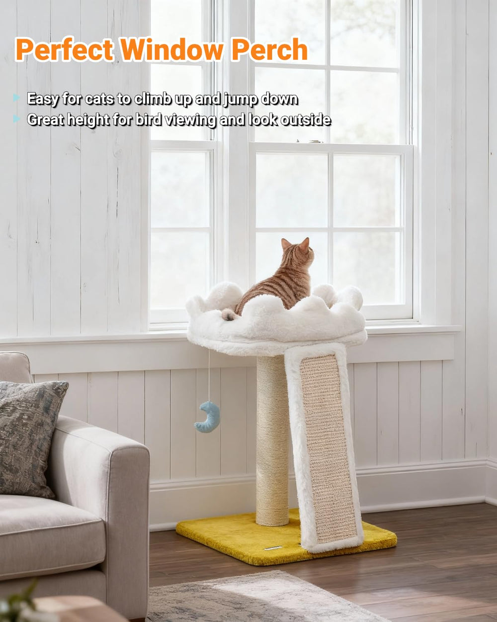 Happi N Pets cats in cloud 31-5 inch model for multi cat lounging