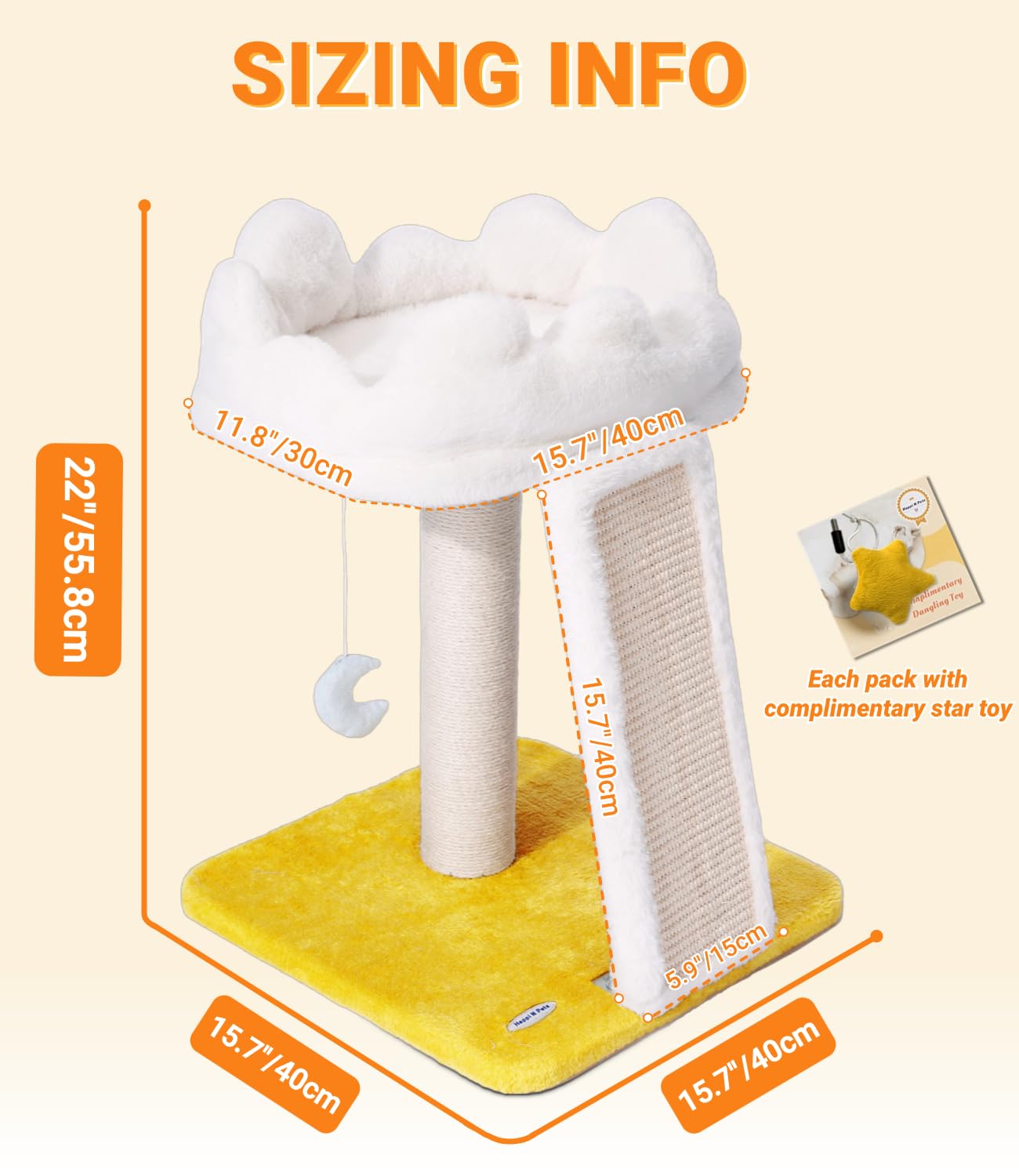 Happi N Pets cloud play danglers for interactive fun