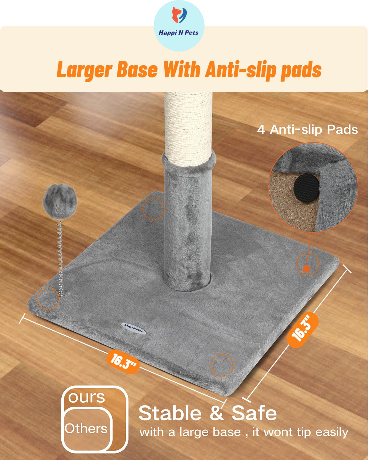 Happi N Pets hanging balls attachment for added interactive play