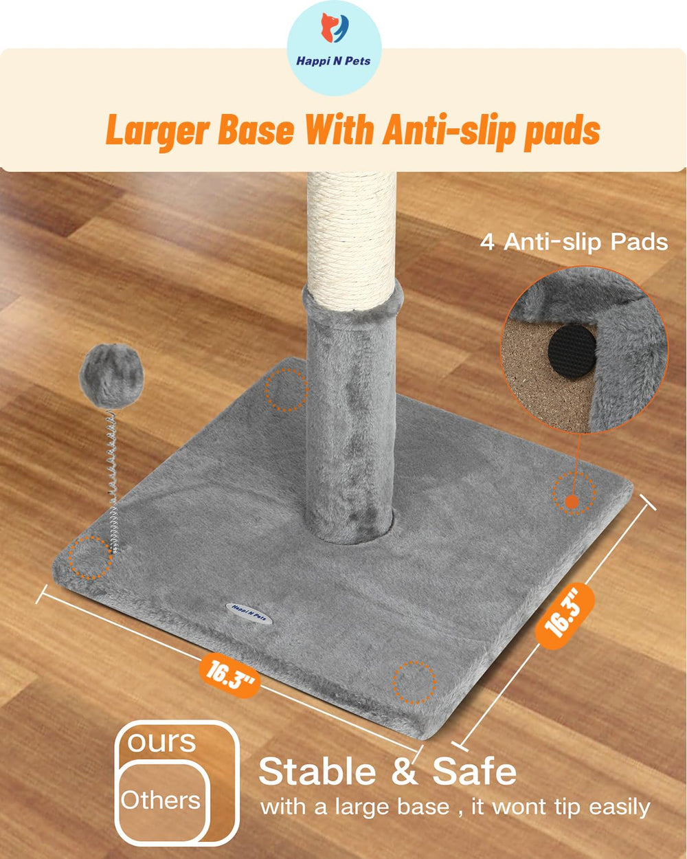 Happi N Pets hanging balls attachment for added interactive play