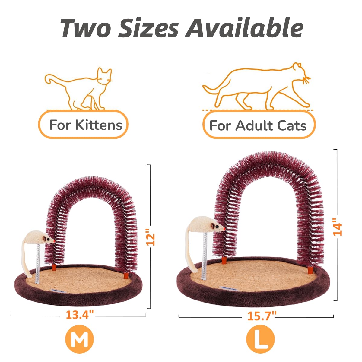 Happi N Pets heavy wooden scratching pad base aids stable lounging and play