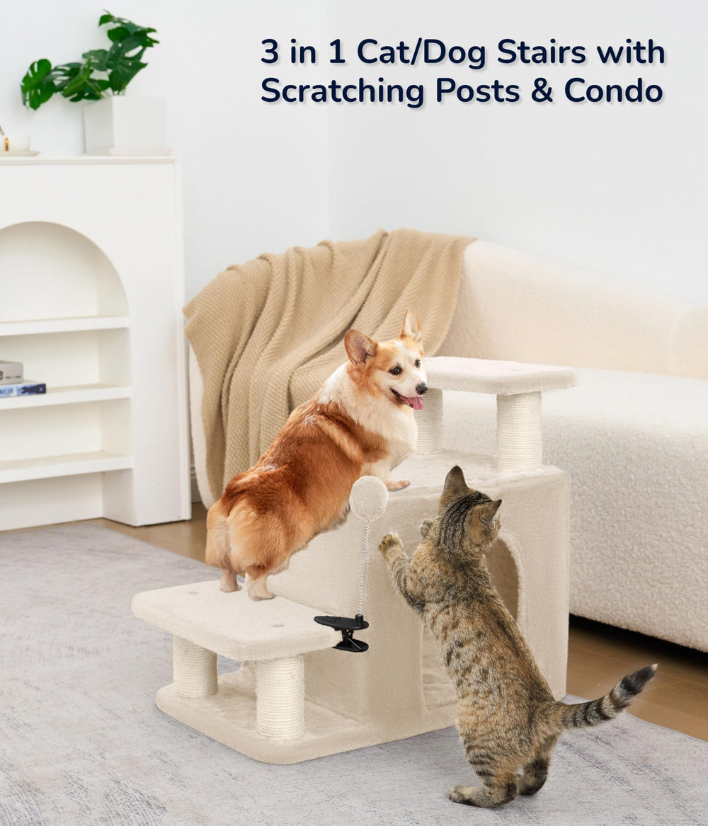 Happi N Pets large condo with soft cushion for cozy cat naps