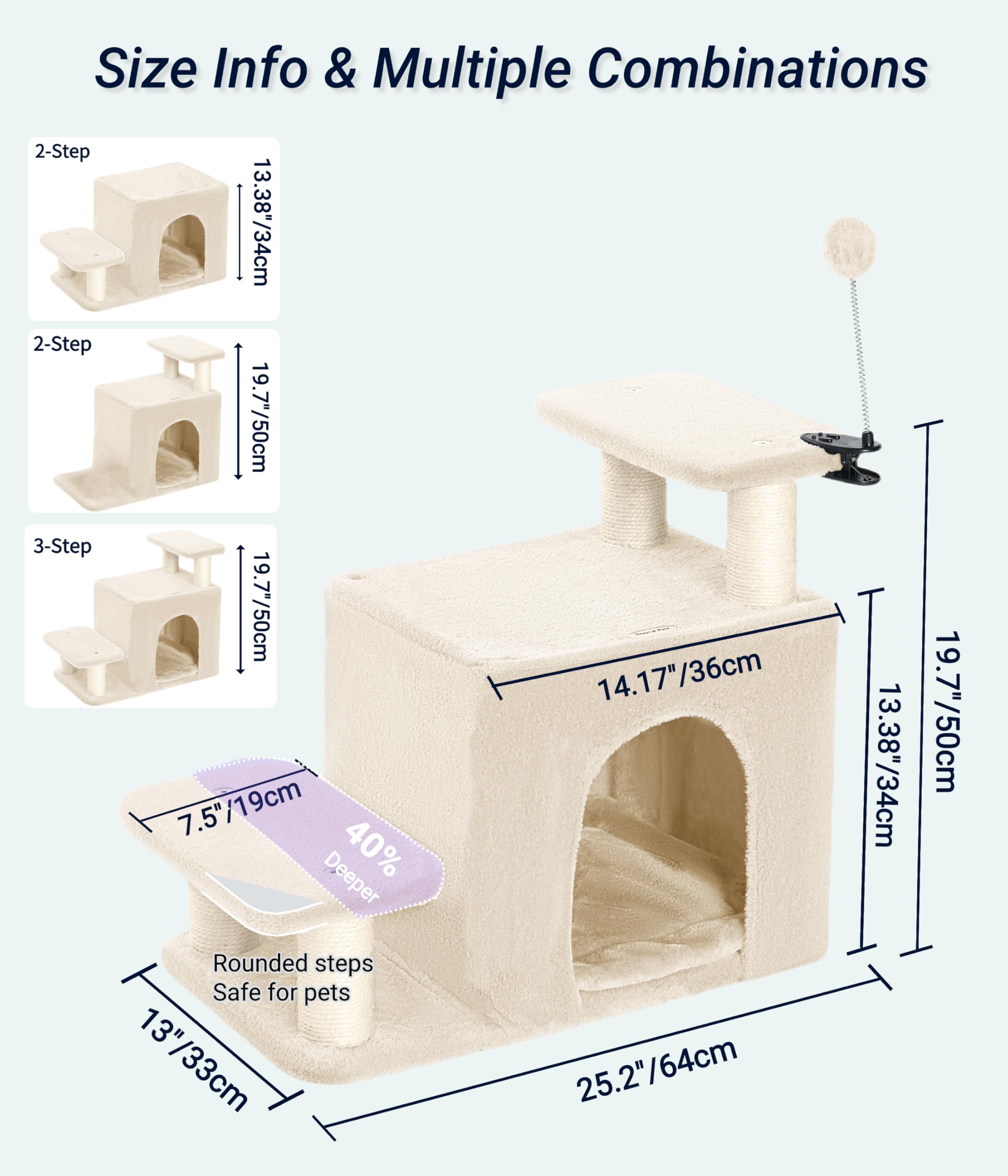Happi N Pets sisal posts satisfy natural scratching instincts with sturdy base