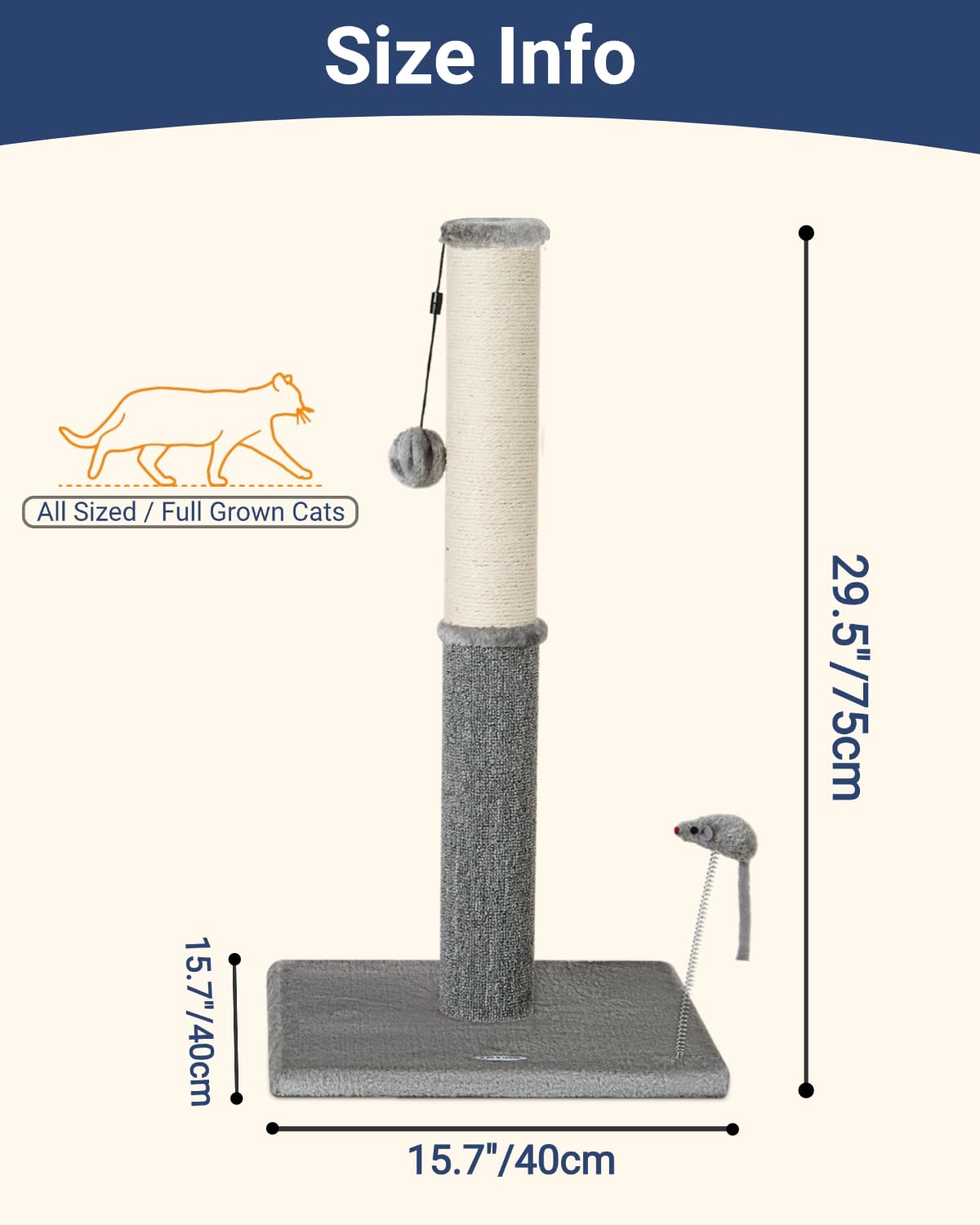 Happi N Pets stable base top view highlights wide footprint for security.