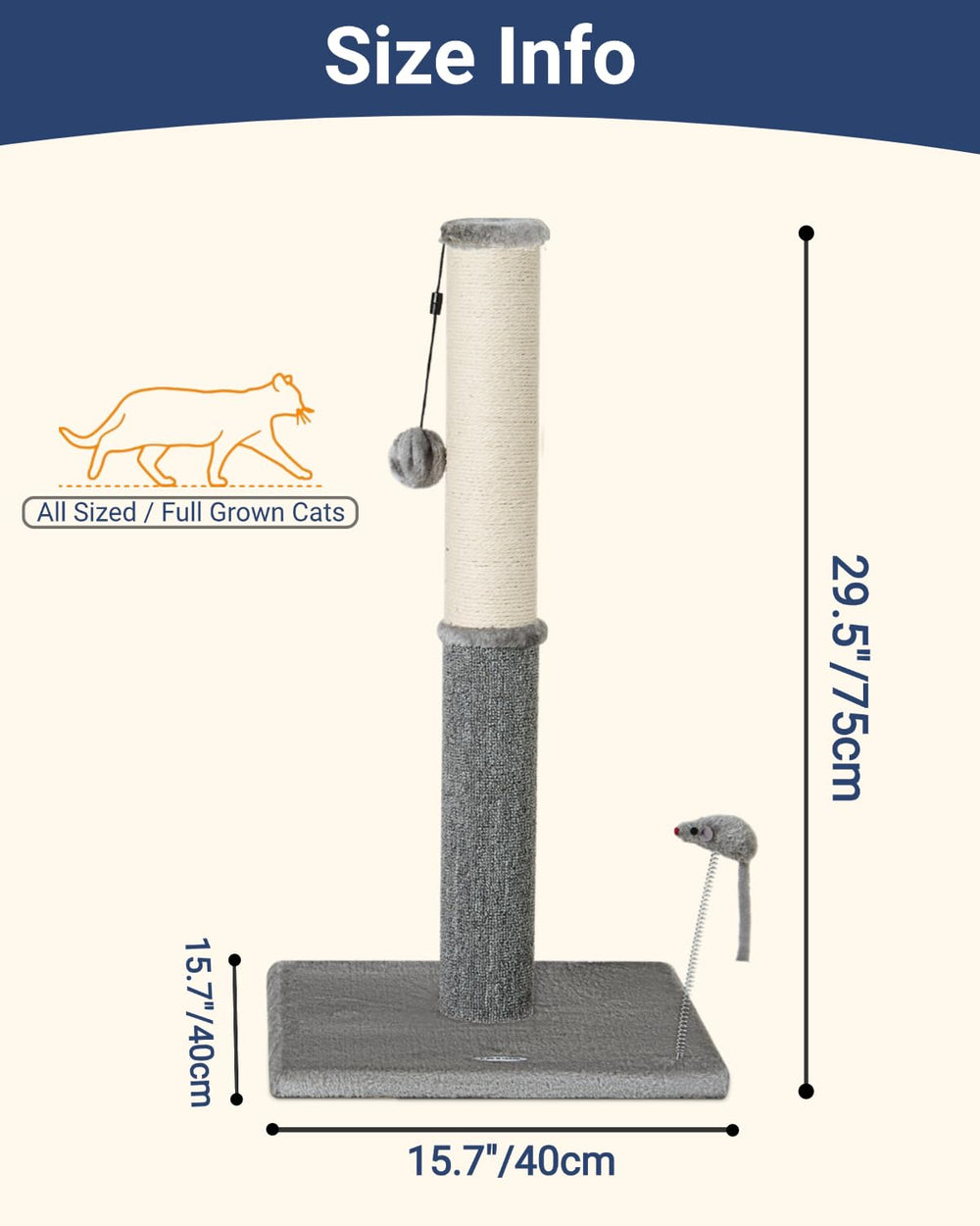Happi N Pets stable base top view highlights wide footprint for security.