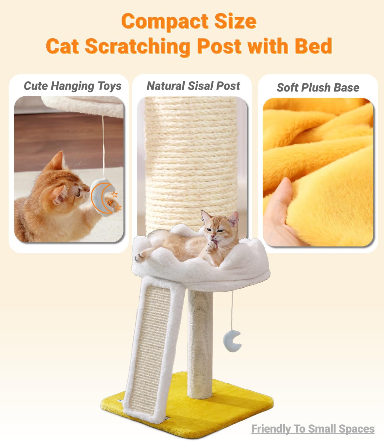 Happi N Pets woven sisal scratching pad doubles scratching space