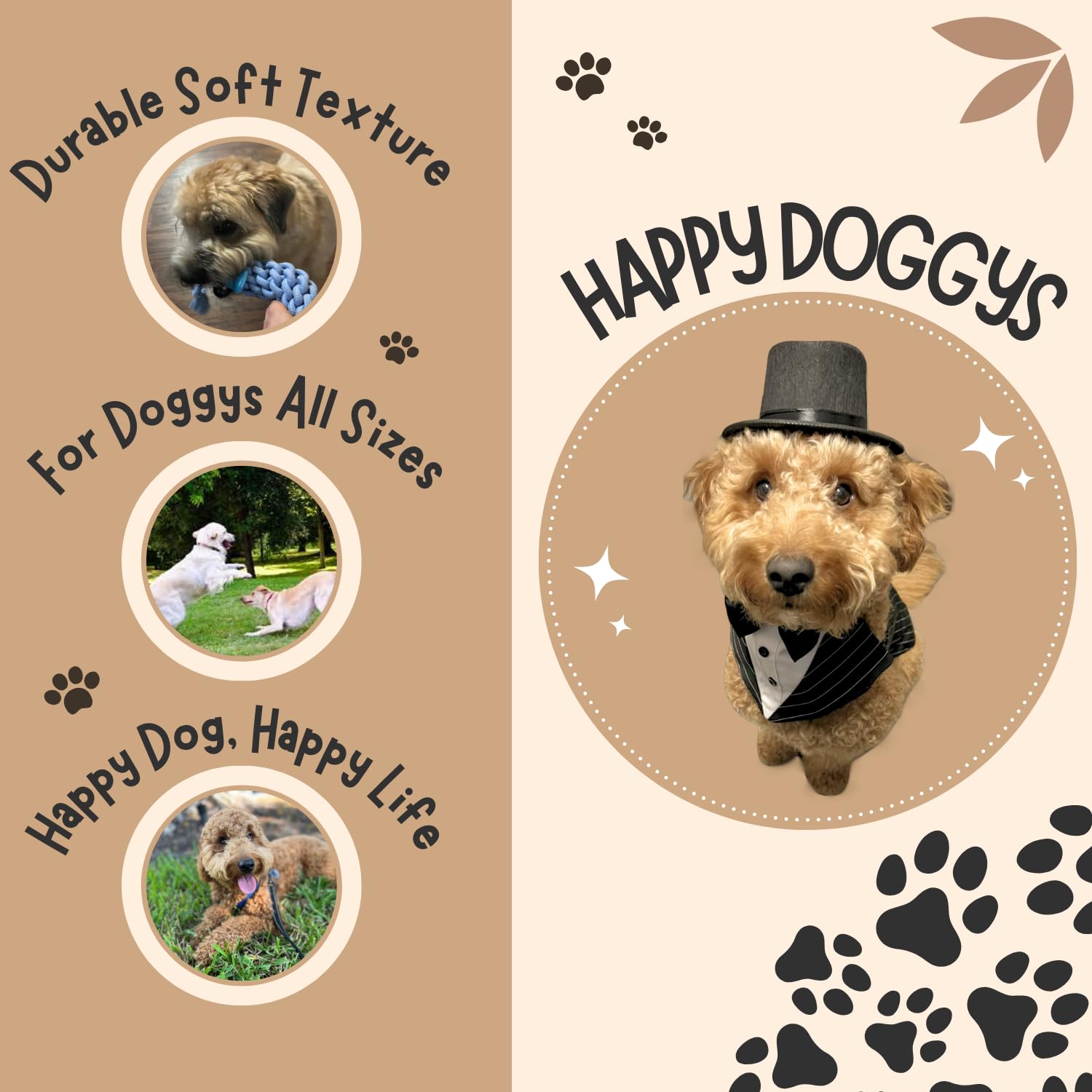 HappyDoggys Smiley Fish Toy ballistic-fabric view shows rugged durability.