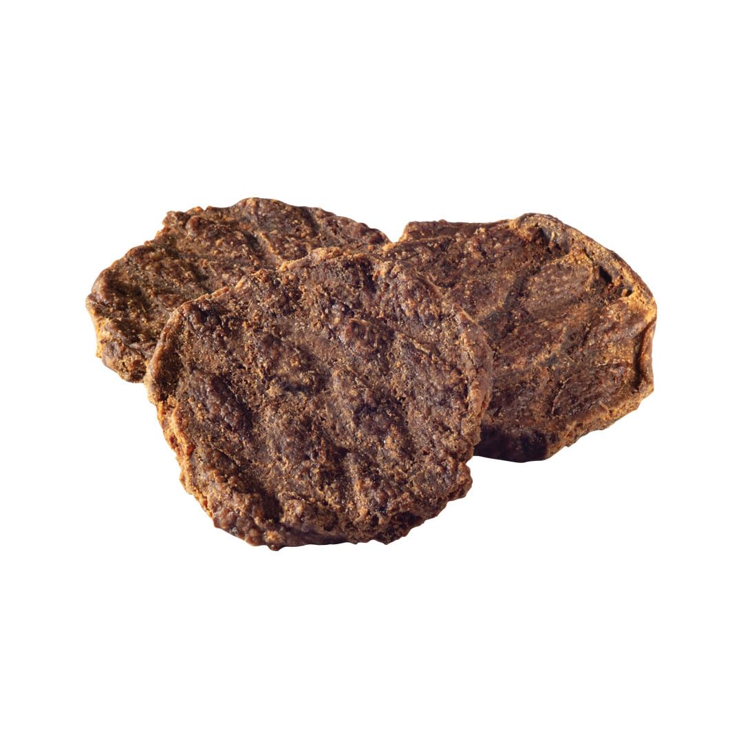 Happy Howie's lamb mini doggy burgers packaging — USA-made treat option for all dogs.
