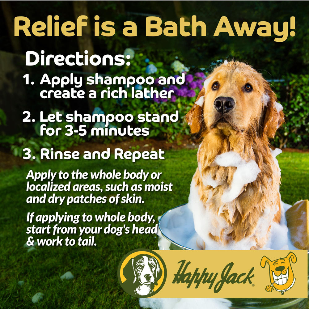 Happy Jack Itch No More applying from head to tail promotes whole-body use.