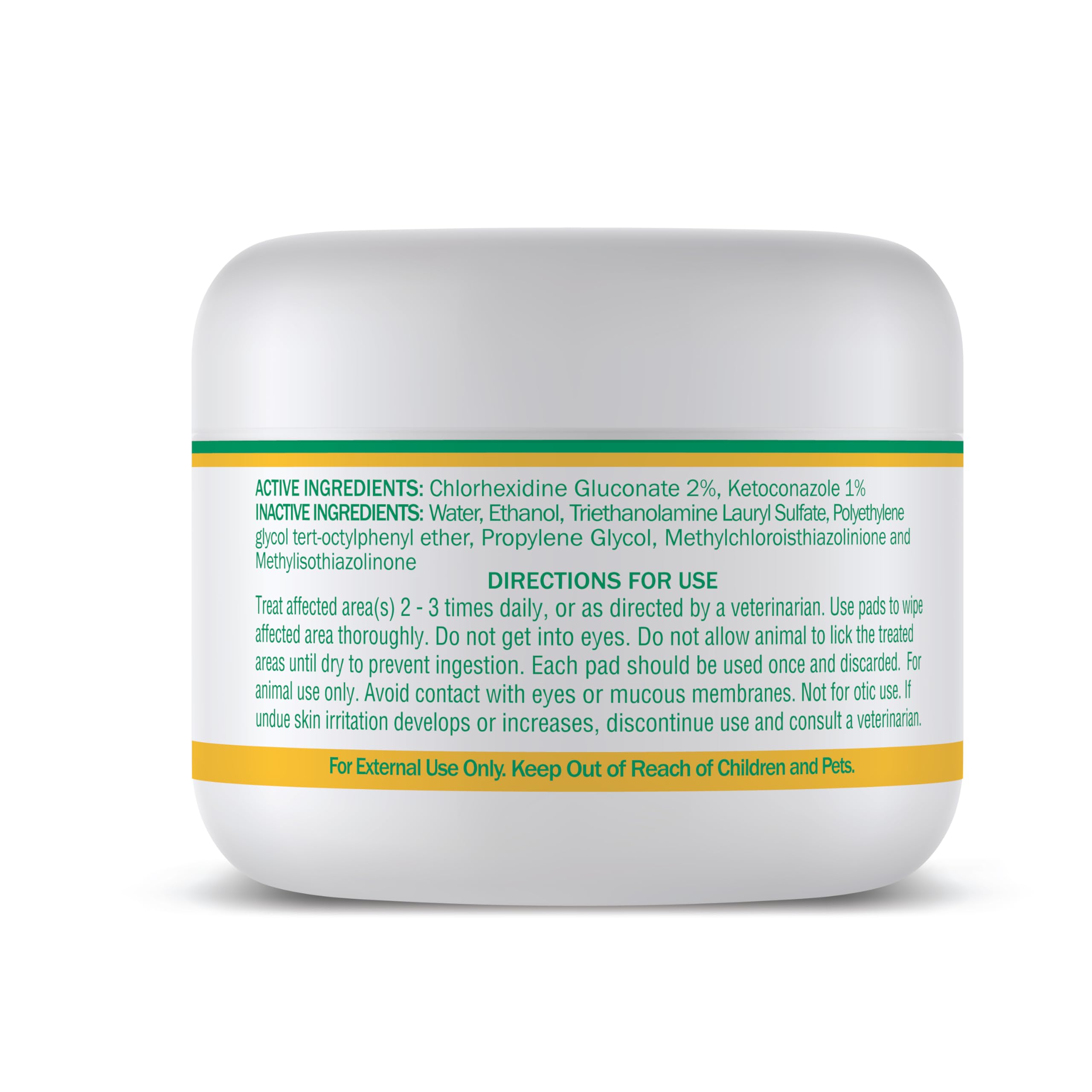 HAPPY JACK KetoHexidine pet wipes addressing yeast concerns on pets