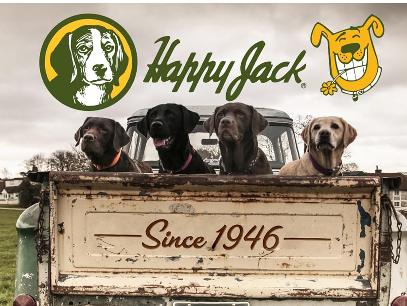 Happy Jack mange medicine dog-coat-improvement hints at healthier sheen with regular topical use.