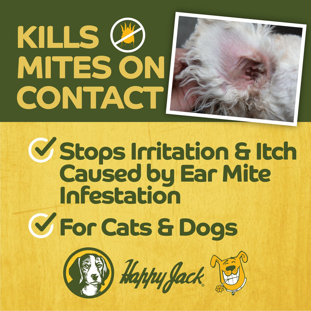 Happy Jack Mitex ear mite treatment dropper for precise application