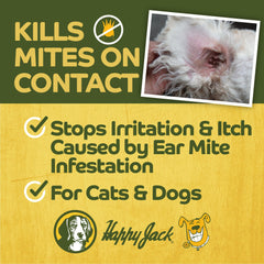 Happy Jack Mitex ear mite treatment dropper for precise application