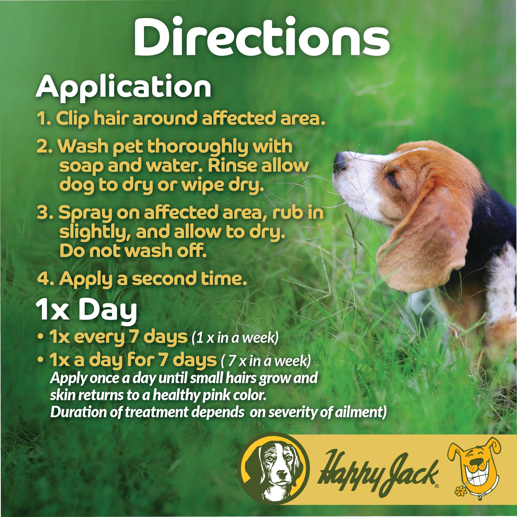 HAPPY JACK Sardex federally-approved-otc-label signals safe, regulated mange care