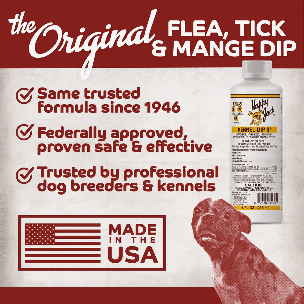 Happy Jack tick-flea-kill-on-contact showing fast pest interaction.