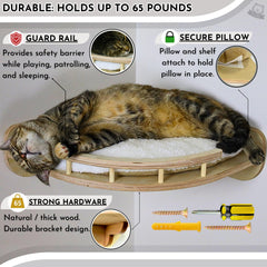 HappyBleps cat wall steps 3-step-assembly highlights easy climbing paths.