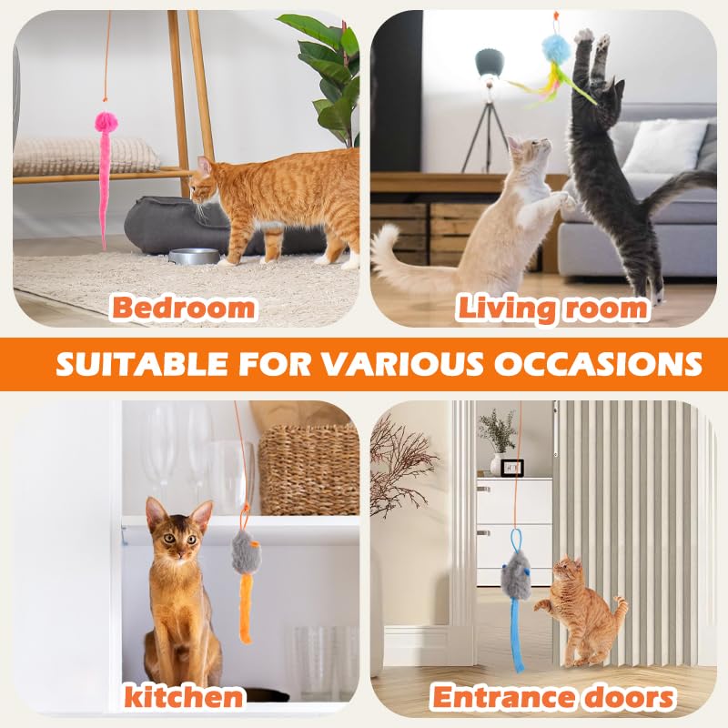 HAPPYCODE Plush dangling toys offer varied targets for daily boredom relief