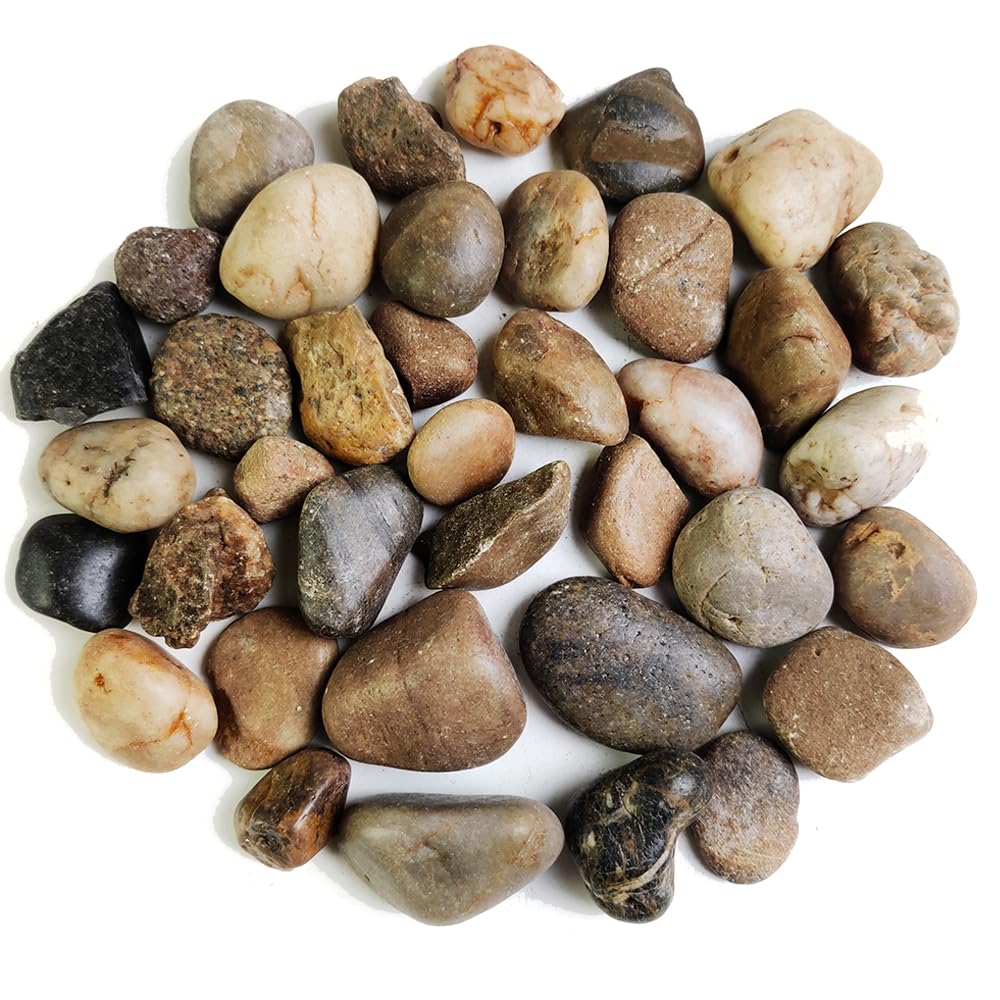 HappyFiller natural pebbles aquarium bottom view for a tidy natural look
