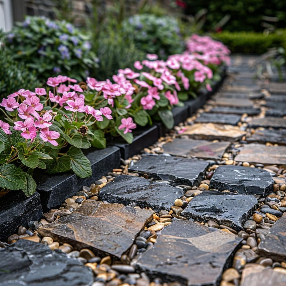 HappyFiller red pebbles succulent pot filler enhances soil texture and visual warmth.