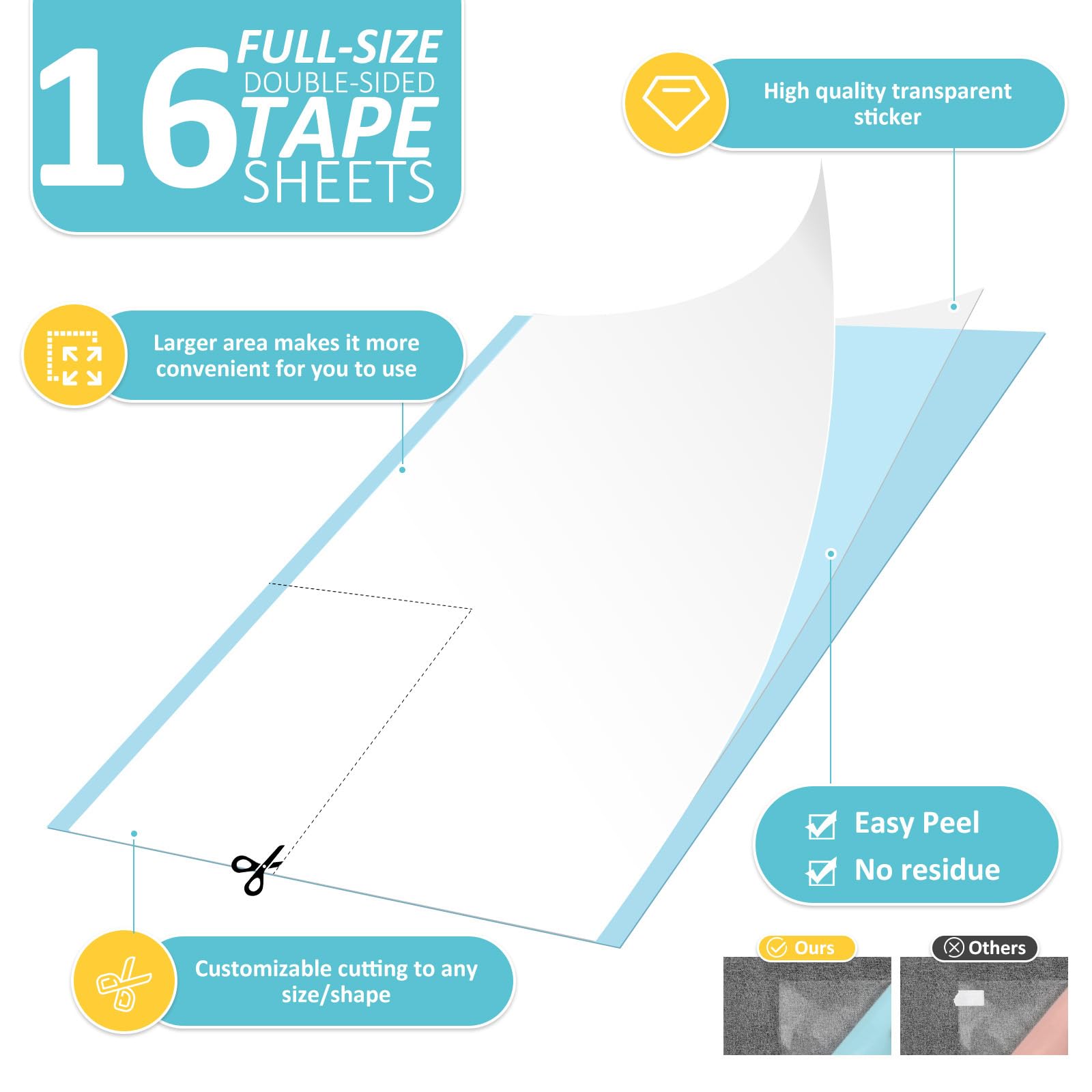 HappyFreeSX cat scratch tape removal close-up shows no sticky residue on wood.