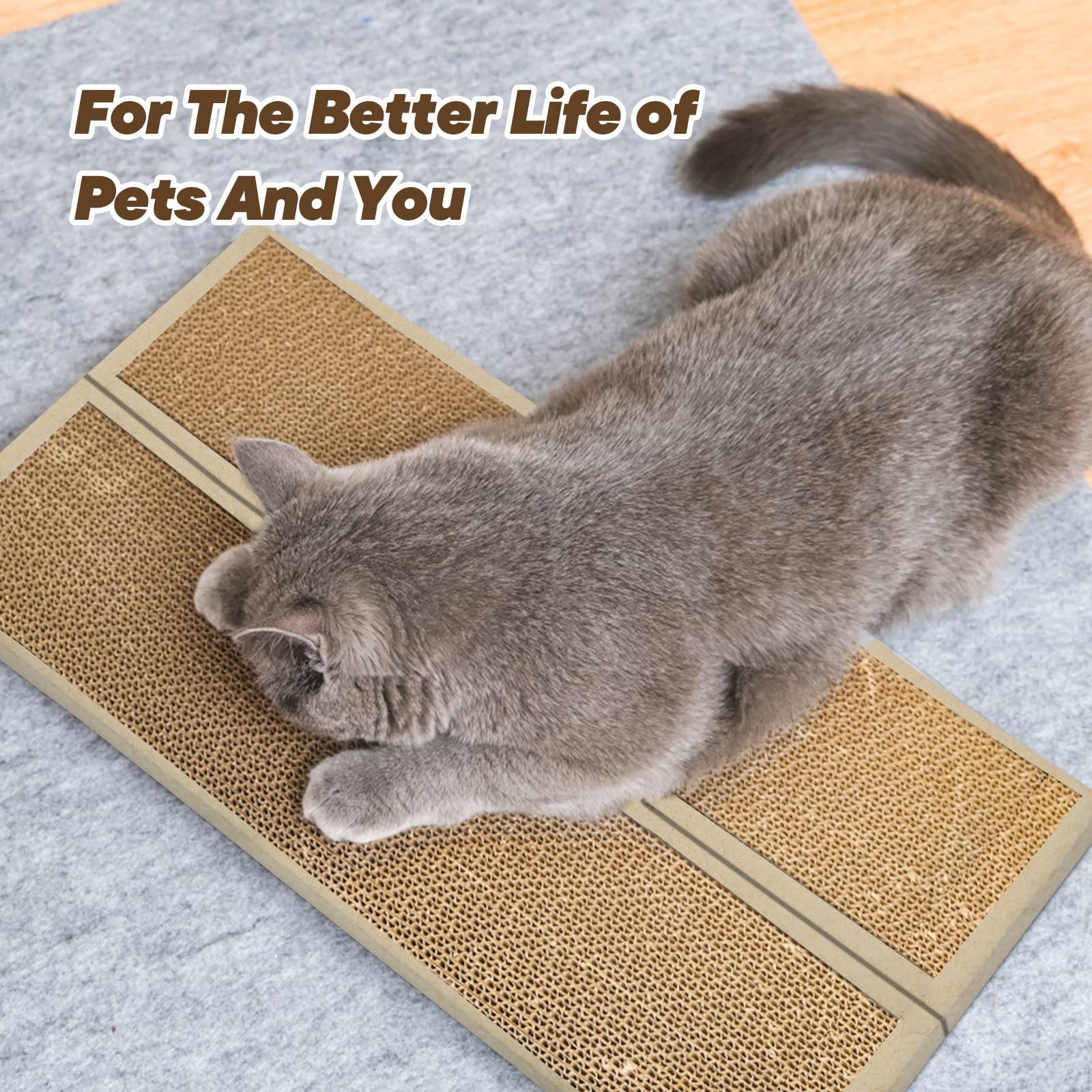 HappyFreeSX recycled cardboard scratching product offers durable, practical solution
