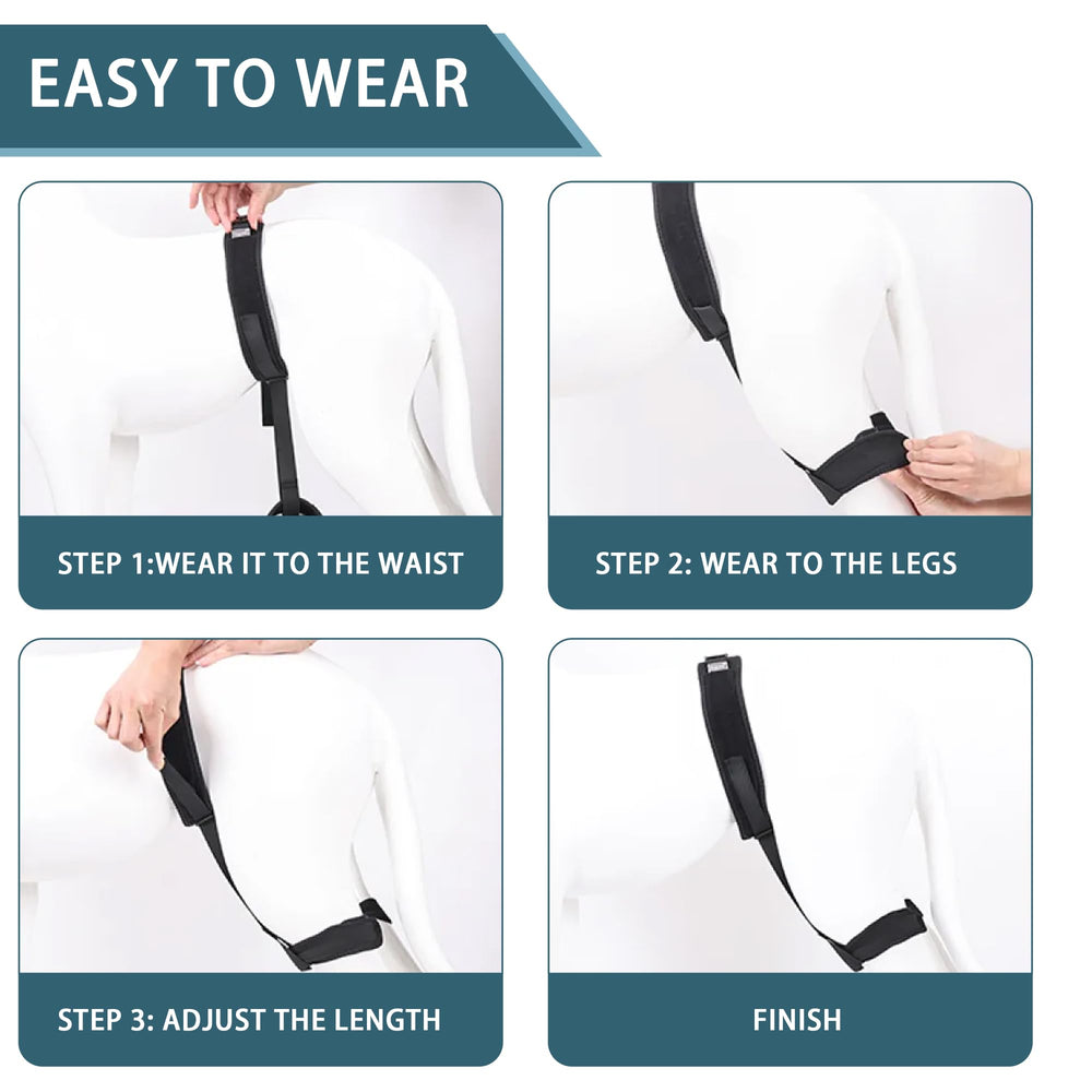 HAPPYHAO elastic-closure hip brace helps prevent slipping during play